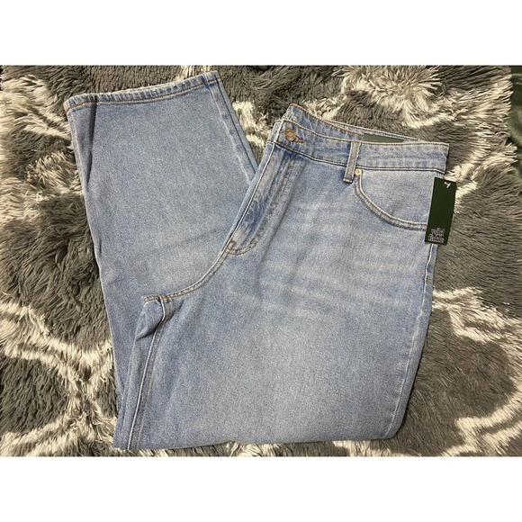 wild fable Denim - NEW! Wild Fable Women's High Rise Straight Ankle Medium/Light Blue Wash Size 18